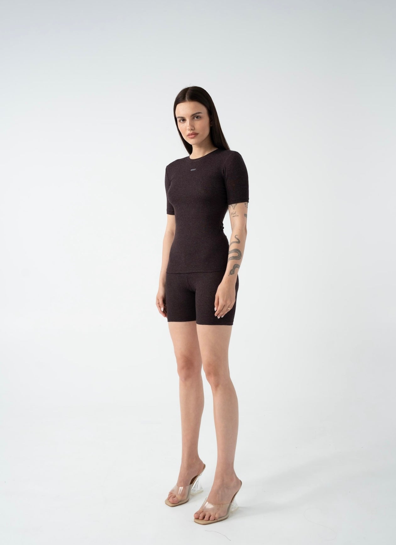 Stretch Knit Biker Shorts