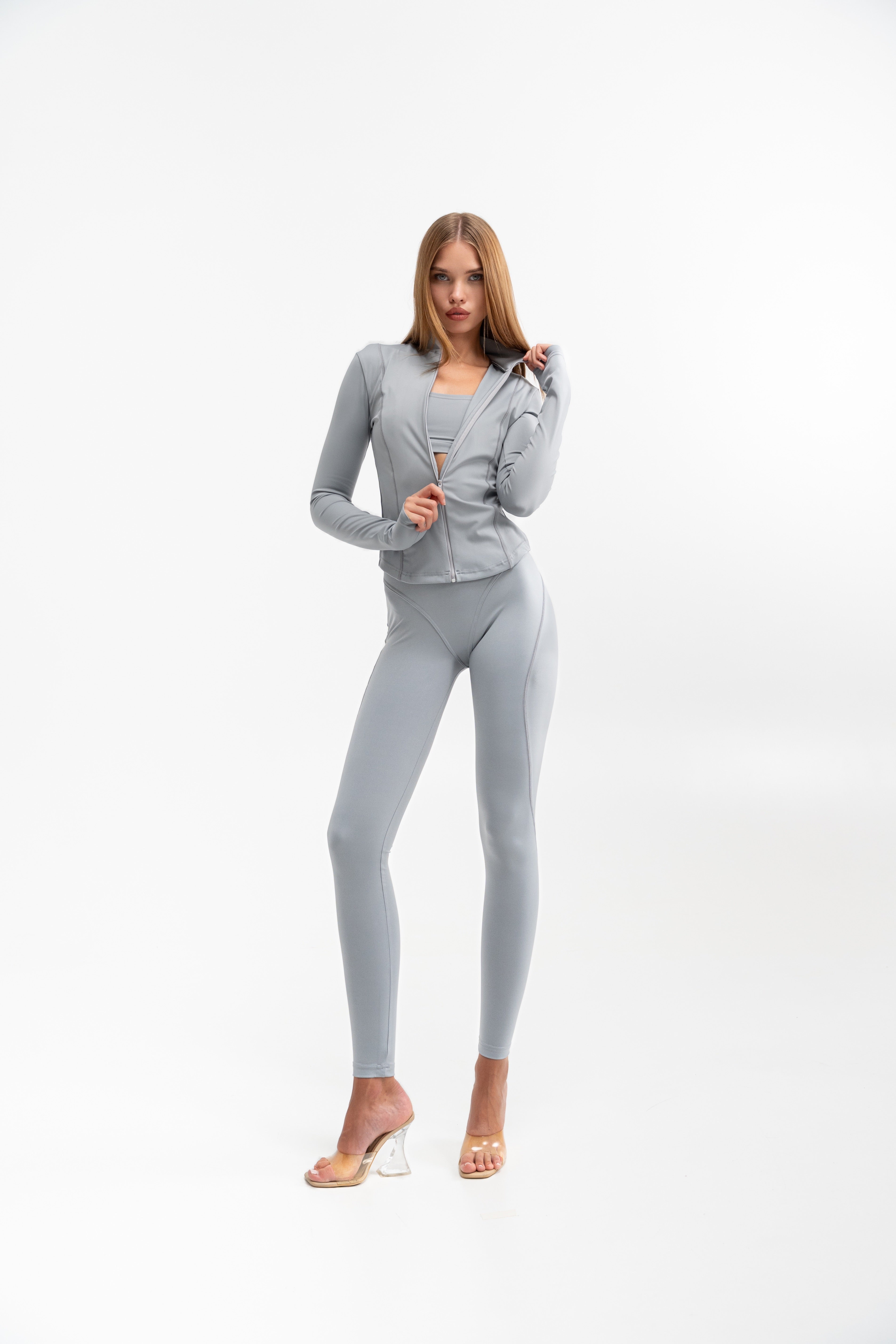 Athletic Zip Sculpt Top