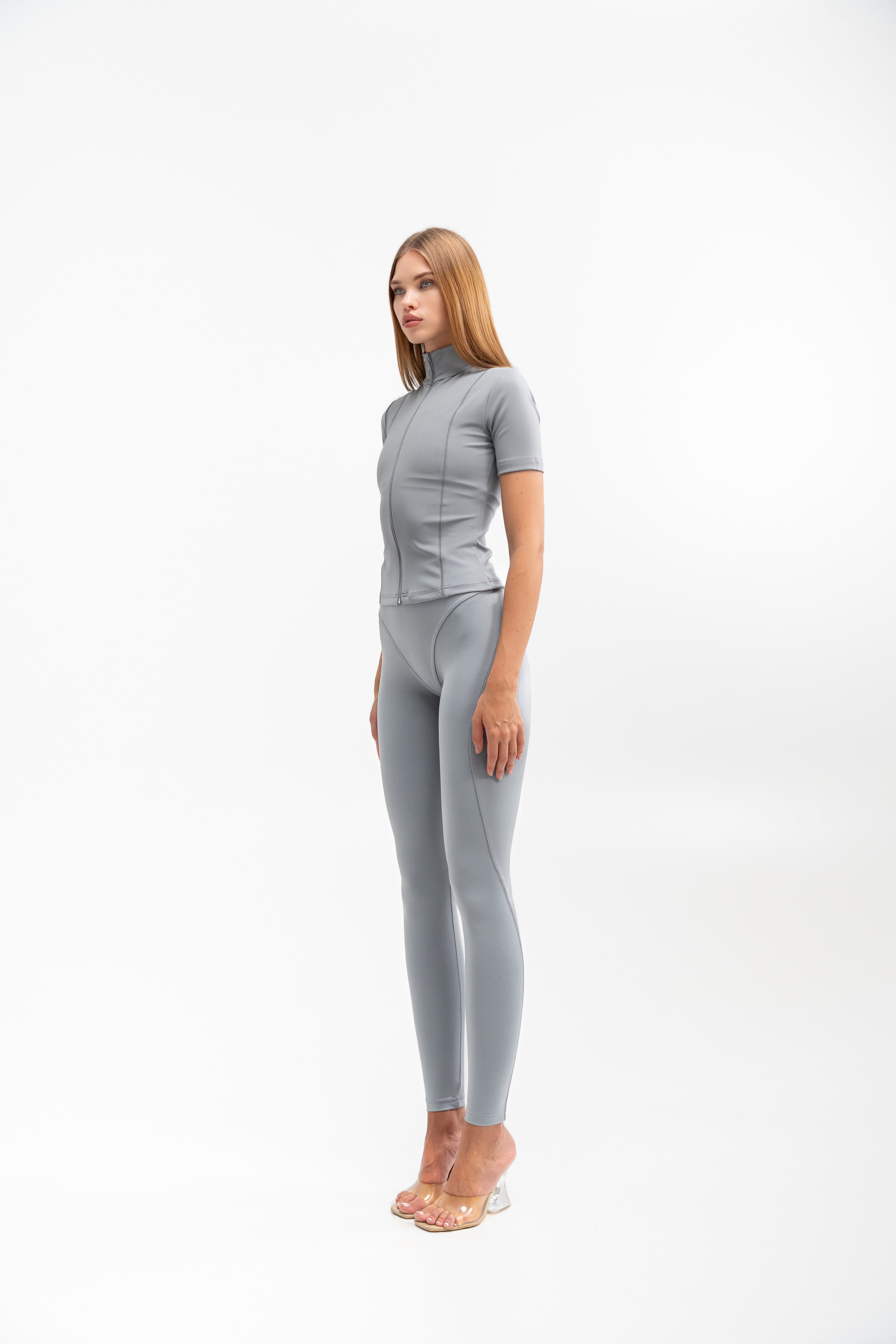 Athletic Zip Sculpt Tee