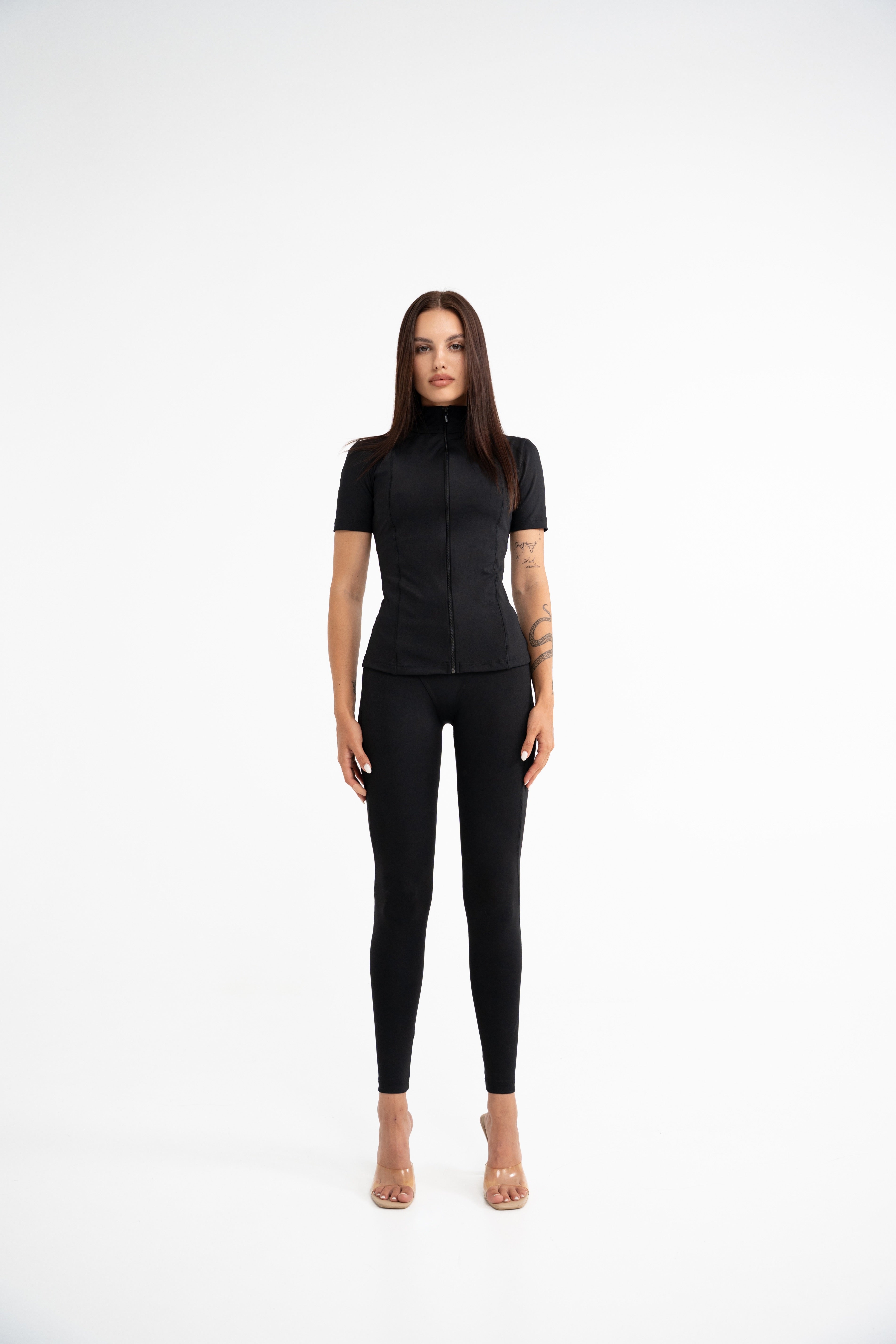 Athletic Zip Sculpt Tee