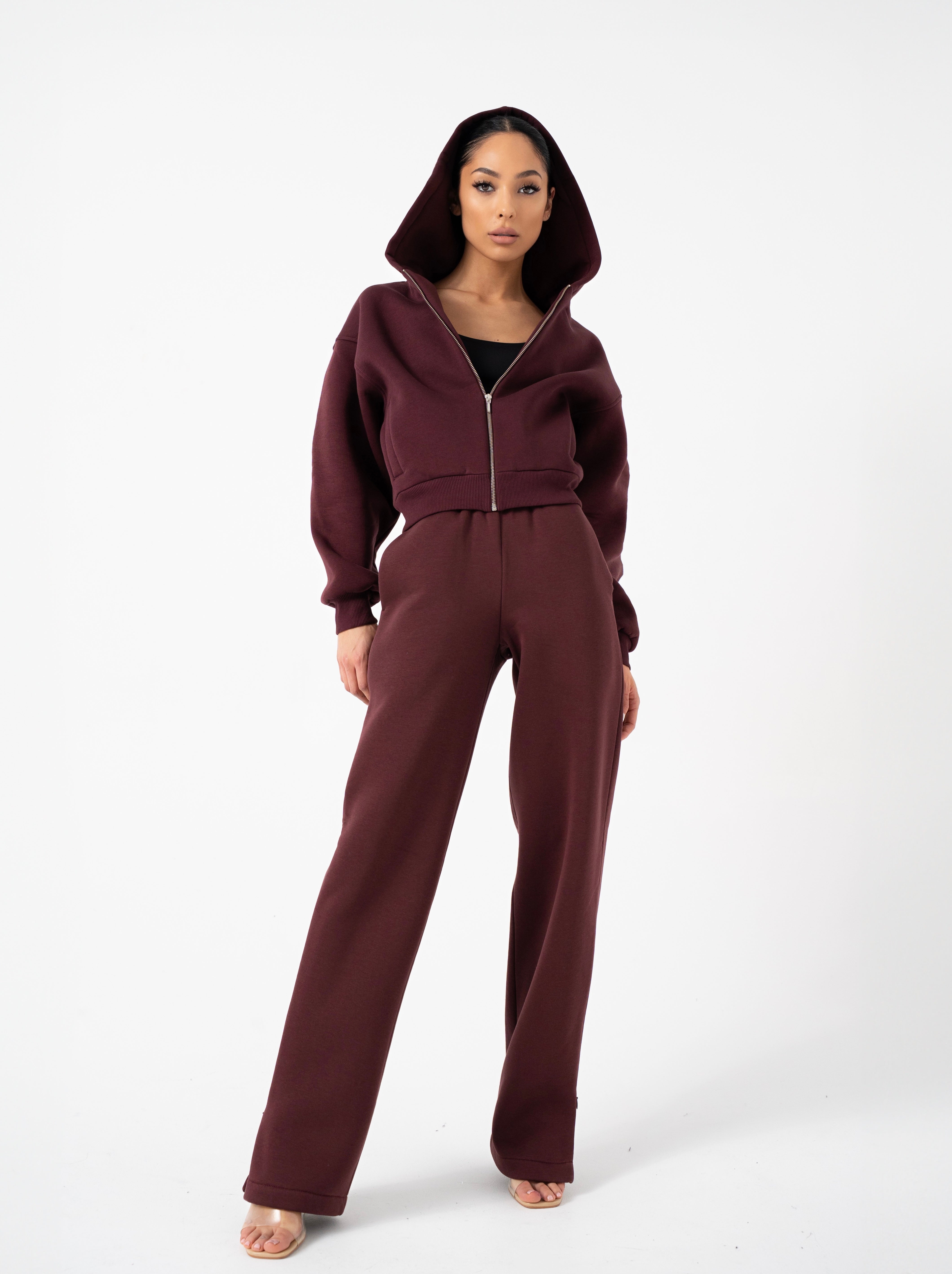 Winetesting Zip Wide Leg Pants