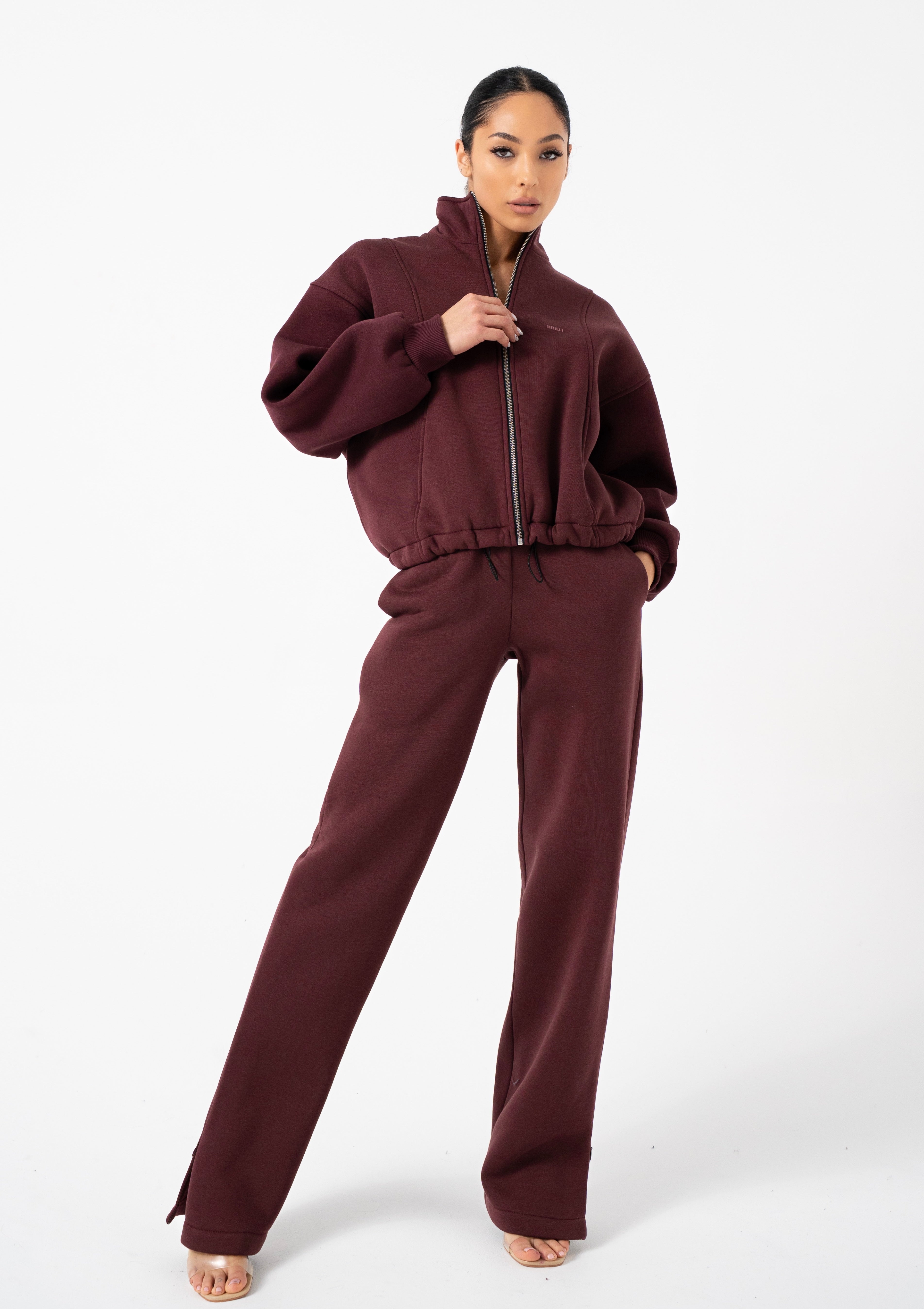 Full Zip Neck Line Sweatshirt