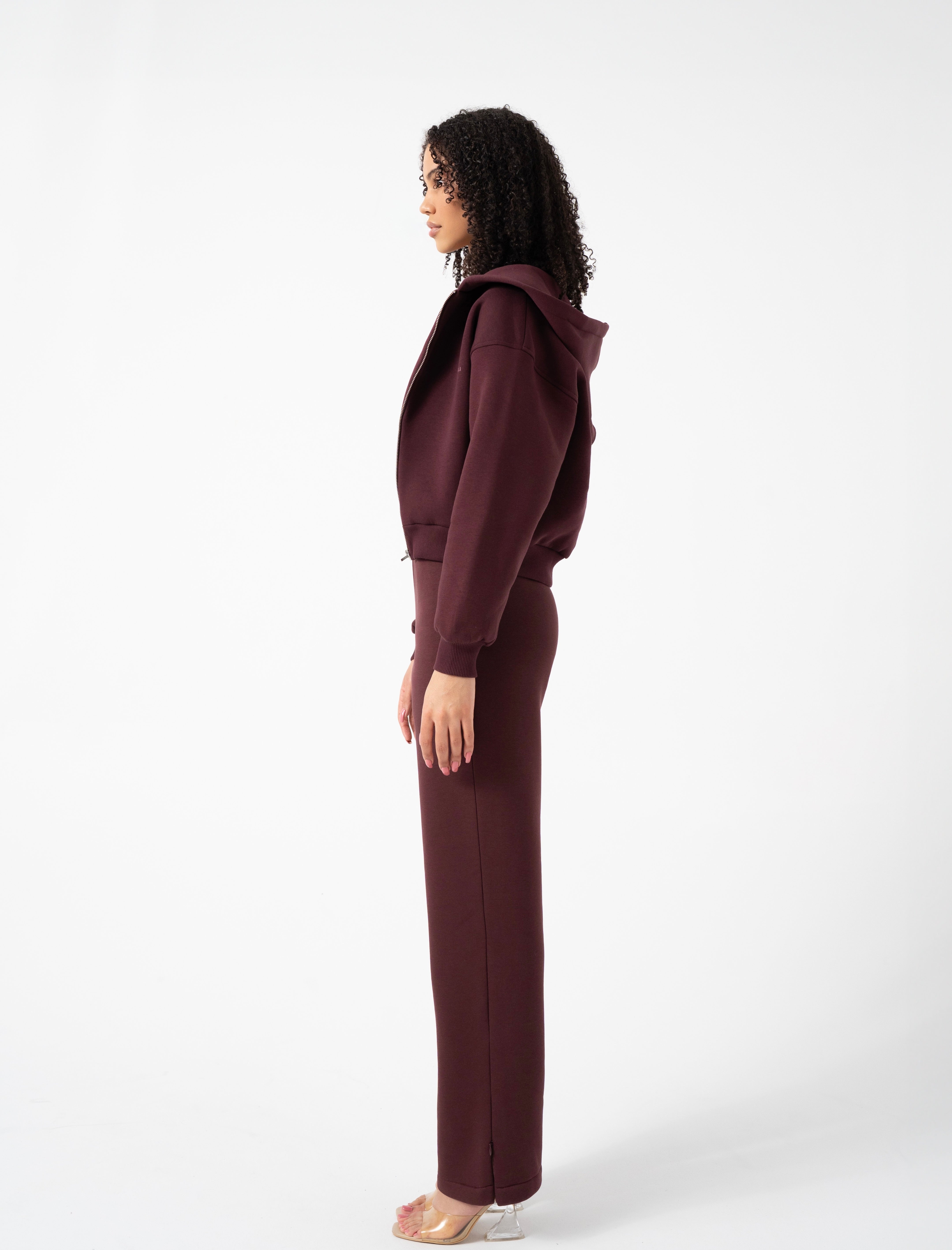 Winetesting Zip Wide Leg Pants