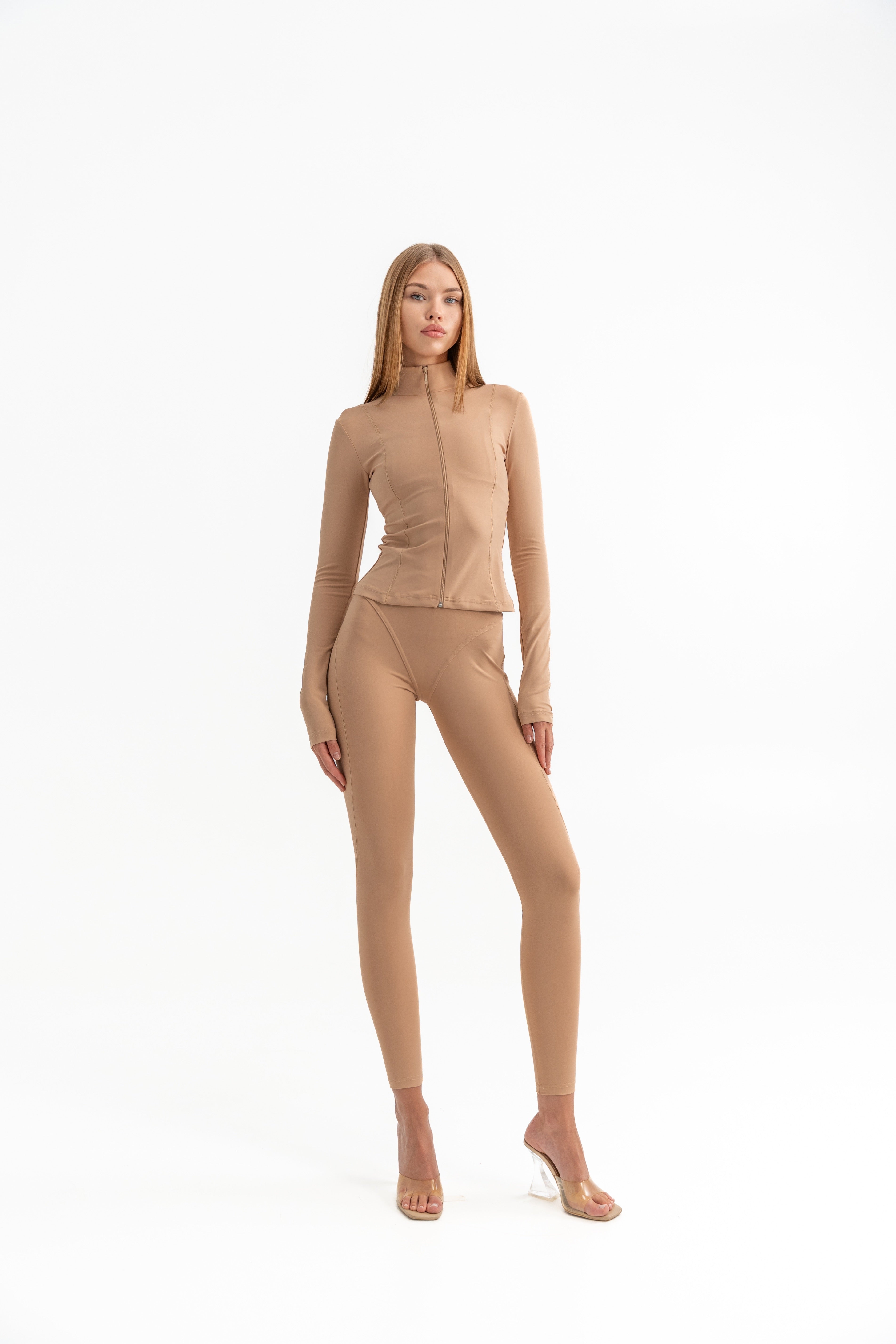 Athletic Zip Sculpt Top