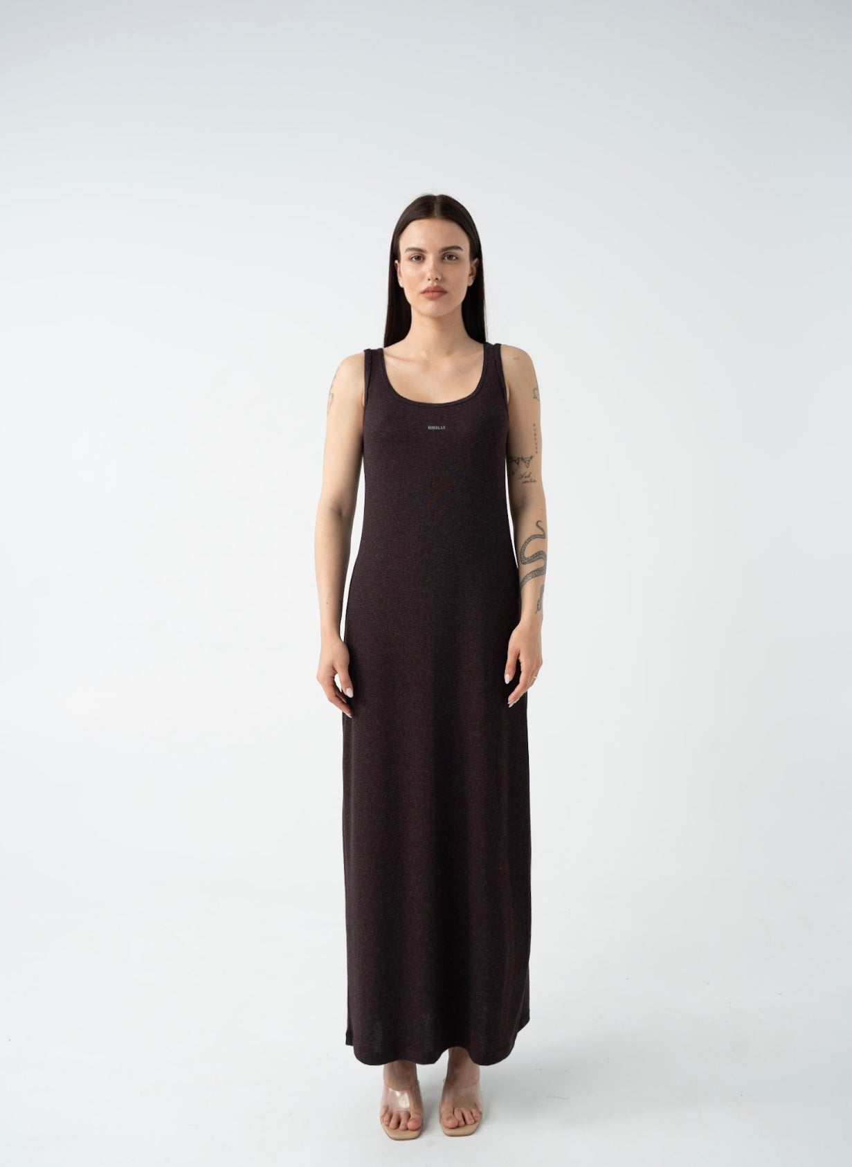 Stretch Knit Flow Dress