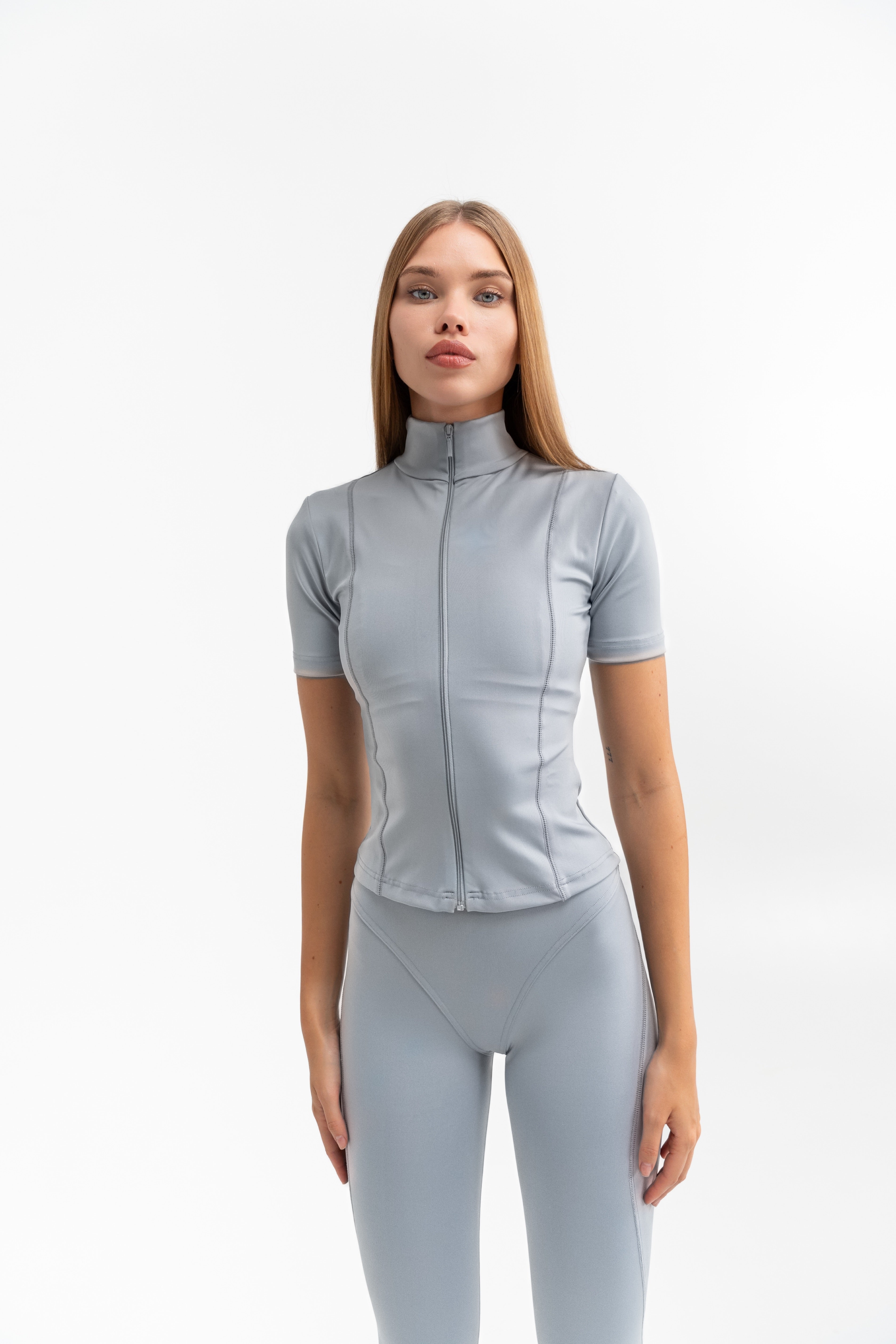 Athletic Zip Sculpt Tee
