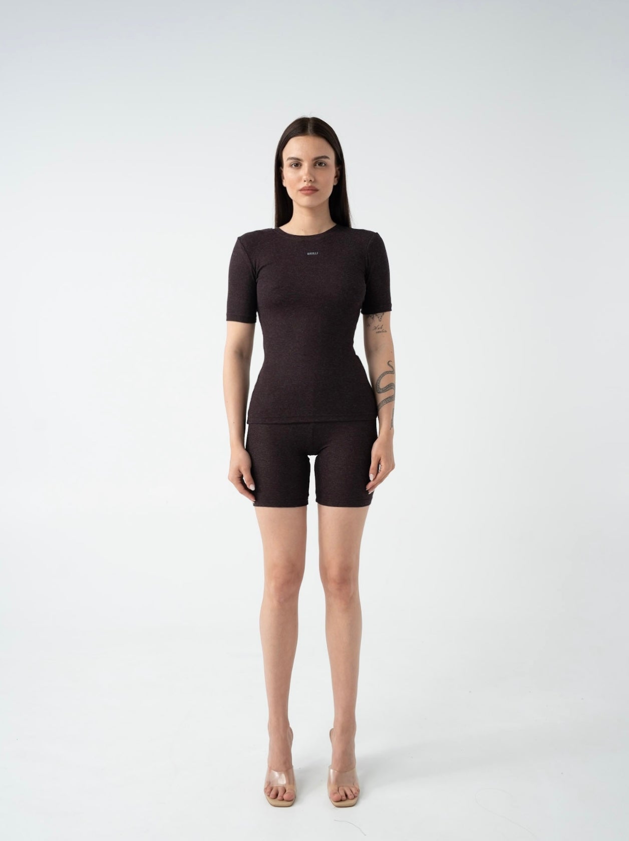 Stretch Knit Biker Shorts