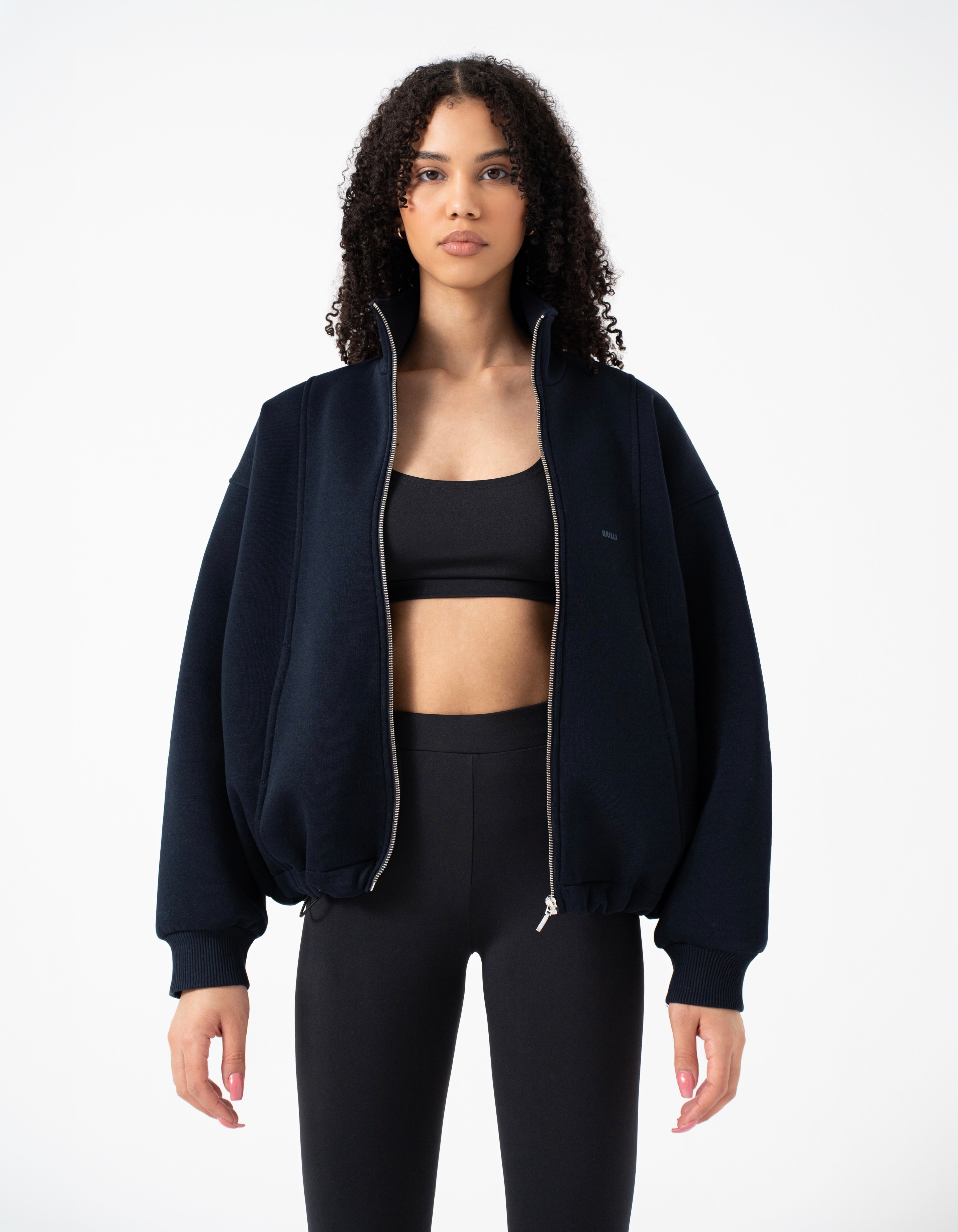 Full Zip Neck Line Sweatshirt