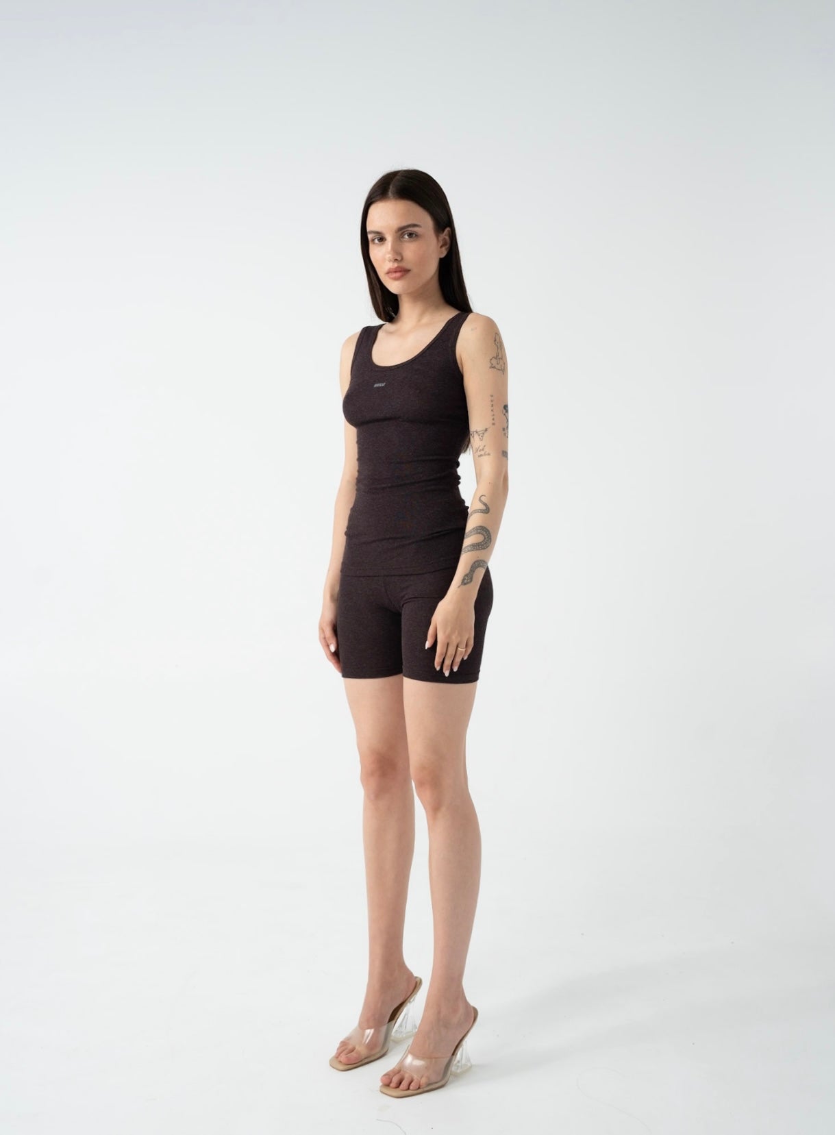 Stretch Knit Biker Shorts