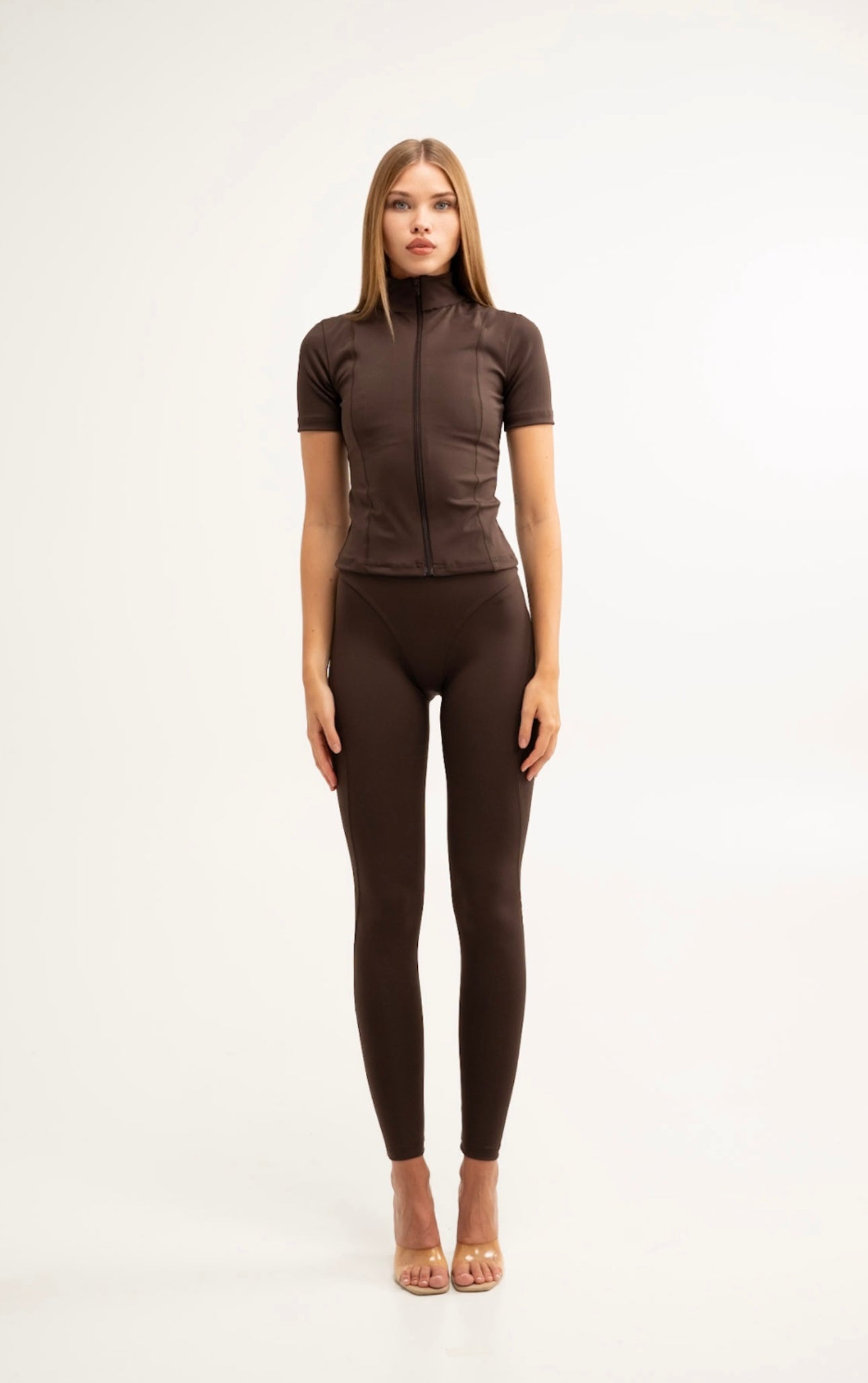 Athletic Zip Sculpt Tee